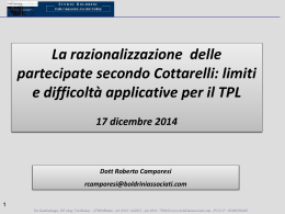 La razionalizzazione delle partecipate secondo Cottarelli: limiti e