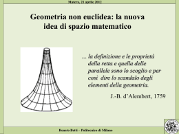 Geometria non euclidea: la nuova idea di spazio