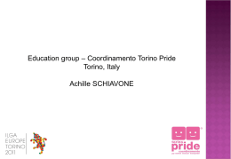 Education Group – “Coordinamento Torino Pride - ILGA