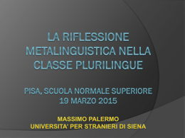 Palermo 19-3-2015  - Scuola Normale Superiore