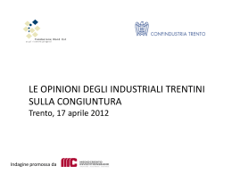 Diapositiva 1 - Confindustria Trento