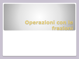 U9_Operazioni con le frazioni