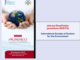 Arsenico salute e ambiente 26.9.2015