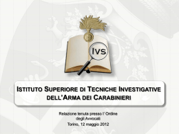 Istituto Superiore di Tecniche Investigative dell*Arma dei Carabinieri