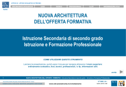 Offerta formativa secondaria