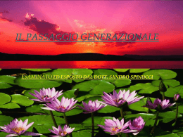 il passaggio generazionale - Rotary Club Roma Castelli Romani