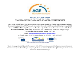 Seminario povert&agrave; e reddito minimo per gli anziani