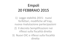 bologna 12 gennaio 2015 - Associazione dei Commercialisti del