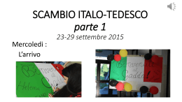 SCAMBIO ITALO-TEDESCO parte 1