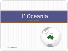 Oceania - caratteri generali