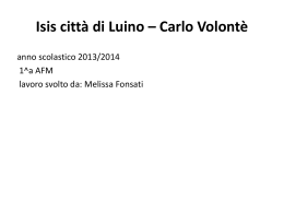 1A AFM - Fonsati Melissa - "Città di Luino - Carlo Volonté"