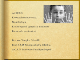 Giampina Grimaldi – Autismo, riconoscimento