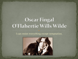 Oscar Fingal O`Flahertie Wills Wilde
