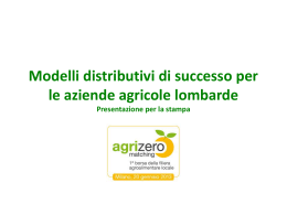 Modelli distributivi di successo per le aziende agricole lombarde