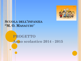Presentazione Progetto 2014/2015