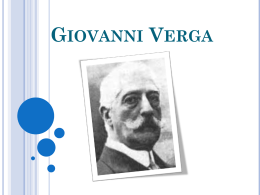 Giovanni Verga - Laboratorio storico-geografico