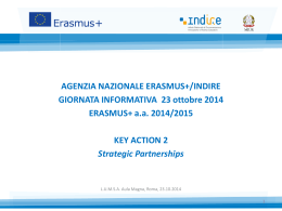 KA2 Starategic Partnership - Erasmus+, Il sito Italiano del programma