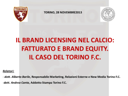 Il brand licensing nel calcio