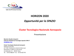 Cluster Tecnologico Nazionale Aerospazio (CTNA)