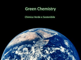 Introduzione alla Green Chemistry