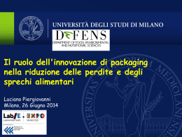 Il ruolo dell`innovazione di packaging nella riduzione delle perdite e