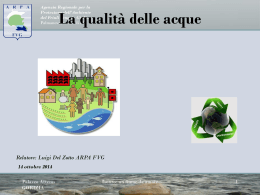 La qualit&agrave; delle acque