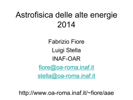 Astrofisica delle alte energie 2009 - INAF