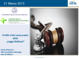 La copertura assicurativa delle strutture e del medico per colpa