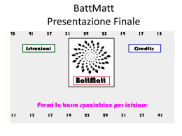 BattMatt Francesco Oreste Aliberti mat.0124000617 Avanzamento