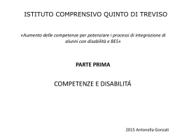 competenze sostegno - Istituto Comprensivo Statale Quinto di Treviso