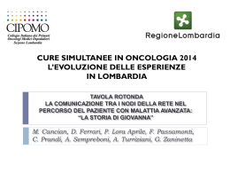 la comunicazione tra i nodi della rete nel percorso del paziente con