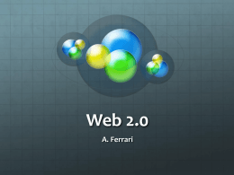 Web 2.0 - Alberto Ferrari