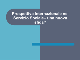 Servizio sociale internazionale