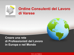 expo 2015 - Ordine Consulenti del Lavoro di Varese