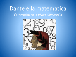 Dante e la matematica &ndash; Boscato Silvia