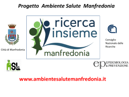 Progetto salute e ambiente a Manfredonia 26.9.2015