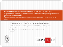 Slide disponibili qui