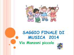 SAGGIO FINALE DI MUSICA 2014
