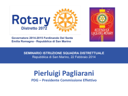 Pierluigi Pagliarani - Rotary distretto 2072