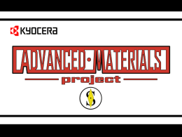 Advanced Materials Project