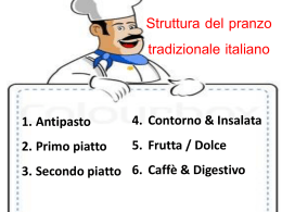 struttura menu ristorante italiano - FHS