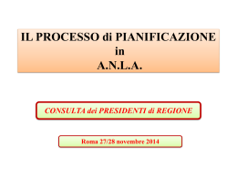Consulta presidenti regionali, Roma 27 – 28 novembre