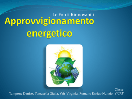 Approvvigionamento energetico - ITCG Galilei