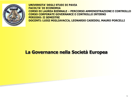La Governance nella Società Europea [23]