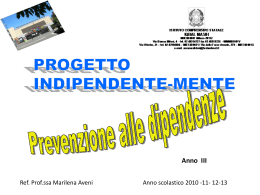 Progetto Indipendente-Mente -Anno III