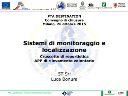 Sistemi di monitoraggio e localizzazione - PTA