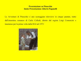 Presentazione su Pinocchio - Paganelli Alberto