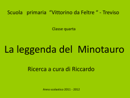 La leggenda del Minotauro - Istituto Comprensivo n.5 Coletti