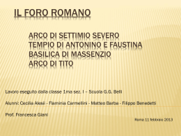 Gruppo A il Foro Romano (Cecilia Matteo Filippo Flaminia)