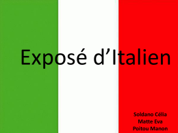 Exposé d*Italien